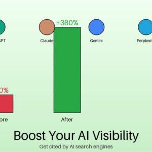 AISEOmatic before after results showing increased AI visibility ChatGPT Claude Gemini Perplexity citations